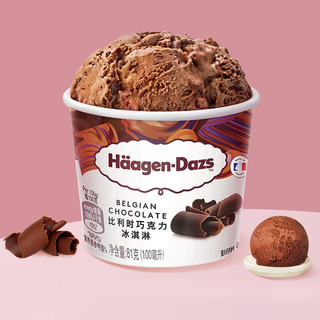 哈根达斯 冰淇淋小纸杯 比利时巧克力口味