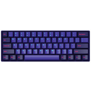 Akko 艾酷 3061 霓虹 61键 双模无线机械键盘 紫色 佳达隆G轴绿轴 RGB