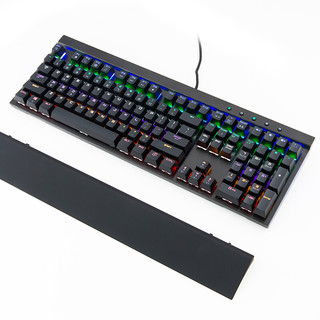 魔炼者 MK7108键 可插拔轴混光机械键盘自营 游戏键盘 黑色青轴