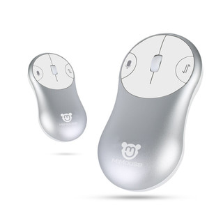 MiMouse 咪鼠科技 S1 2.4G无线鼠标 1600DPI 皓月银