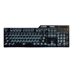 AJAZZ 黑爵 刺客Ⅱ AK35i 合金机械键盘  110键 黑轴 黑色 白光