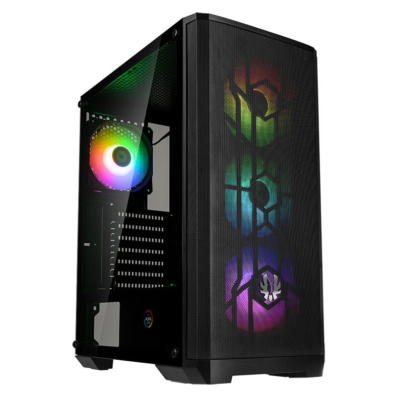 BitFenix 火鸟 风魅影 SE TG 焕彩版黑色 RGB ATX机箱 全侧透