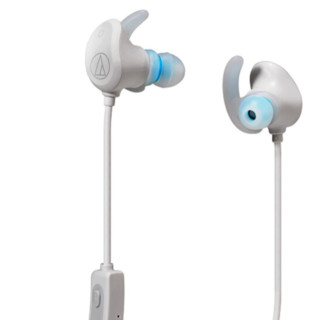 audio-technica 铁三角 ATH-SPORT60BT 入耳式颈挂式无线蓝牙耳机 白色