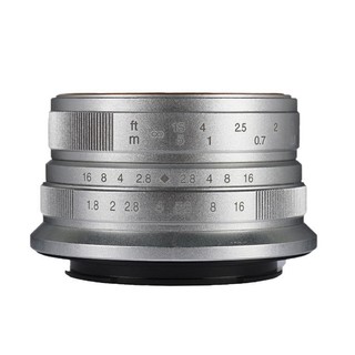 7artisans 七工匠 25mm F1.8 微距定焦镜头 Micro 4/3卡口 46mm 银色