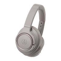 audio-technica 铁三角 SR50BT 耳罩式头戴式动圈主动降噪蓝牙耳机 灰色