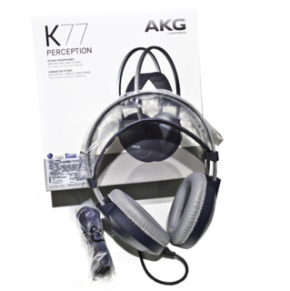 AKG 爱科技 K77 头戴式监听耳机 黑色