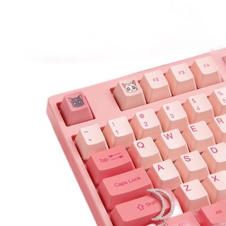 Akko 艾酷 3087 美少女战士 87键 有线机械键盘 粉色 Cherry青轴 无光