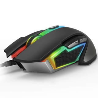 RAPOO 雷柏 V302 有线鼠标 7000DPI RGB 黑色