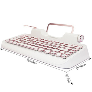 HELLBOY MX520 87键 蓝牙机械键盘 白色 Cherry青轴 无光