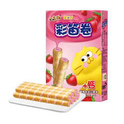 康师傅 彩笛卷饼干 草莓味 40g