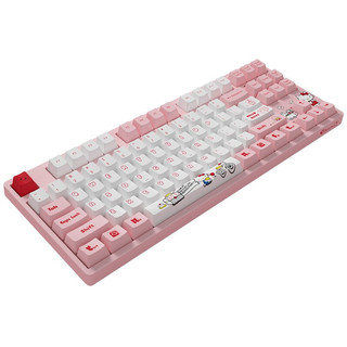 Akko 艾酷 3087 V2 87键 有线机械键盘 Hello Kitty Cherry茶轴 无光