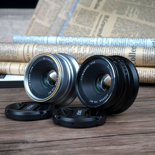 7artisans 七工匠 MF 25mm F1.8 广角定焦镜头 Micro 4/3卡口 46mm 银色