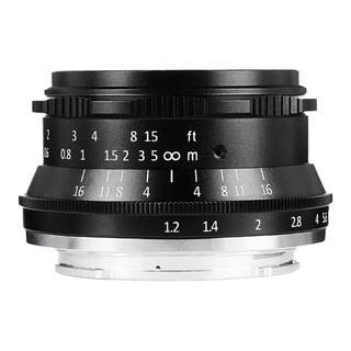 7artisans 七工匠 MF 35mm F1.2 广角定焦镜头 富士X卡口 43mm 黑色