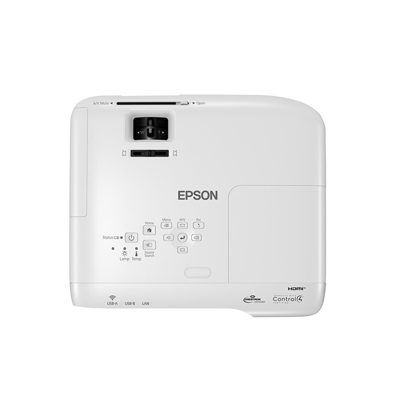 EPSON 爱普生 CB-982W 办公投影机套装 100英寸电动幕布