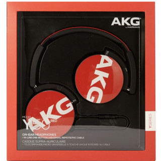 AKG 爱科技 Y50 耳罩式头戴式有线耳机 红色 3.5mm