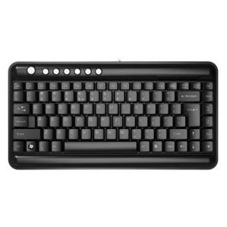 a4tech双飞燕kl586键有线薄膜键盘黑色无光