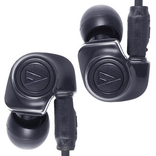 audio-technica 铁三角 ATH-IM50 入耳式挂耳式动圈有线耳机 黑色 3.5mm