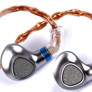 天天动听 P2 入耳式挂耳式降噪有线耳机 银灰色 3.5mm