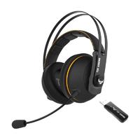ASUS 华硕 TUF GAMING H7 无线版 耳罩式头戴式 2.4G无线游戏耳机 黄色