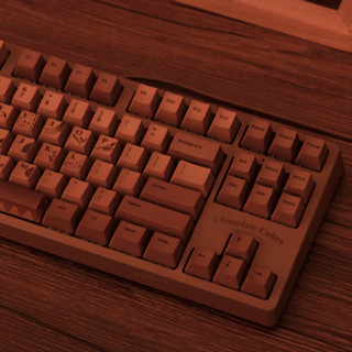 AJAZZ 黑爵 Chocolate Cubes 104键 有线机械键盘 巧克力 FIRSTBLOOD兰轴 无光