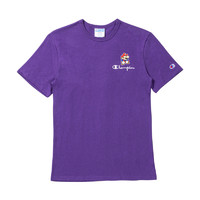 Champion 马里奥联名系列 男女款圆领短袖T恤 UM-STS09 紫色 M