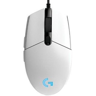 logitech 罗技 G203 有线鼠标 8000DPI RGB 白色