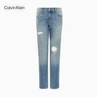 Calvin Klein 卡尔文·克莱 CK Jeans2020秋冬新款女装中腰男友版潮流破铜牛仔裤J214670