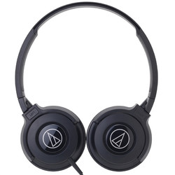 audio-technica 铁三角 S100IS 耳罩式头戴式动圈有线耳机 黑色 3.5mm