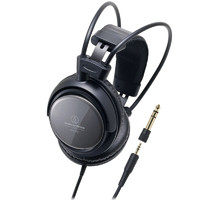 audio-technica 铁三角 T400 耳罩式头戴式封闭动圈有线耳机 黑色 3.5mm