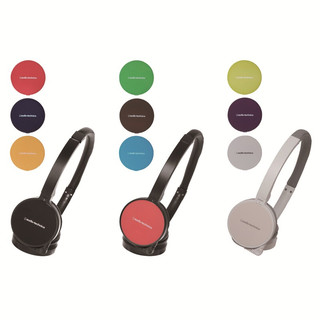 audio-technica 铁三角 WM55 耳罩式头戴式动圈有线耳机 红色 3.5mm