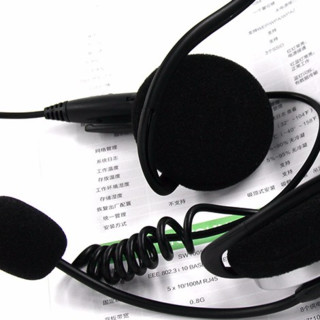 A4TECH 双飞燕 HS-5P 压耳式挂耳式有线耳机 黑色 3.5mm