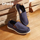 Crocs 卡骆驰 帆布鞋 卡骆驰男士休闲鞋低帮乐福鞋平底一脚蹬单鞋 11270预售 深蓝/水泥灰-46K 40(250mm)