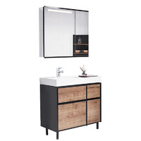 KOHLER 科勒 博纳系列 K-20020T+K-16027T-4-CP+K-96107T-NA 多功能浴室柜组合 90cm