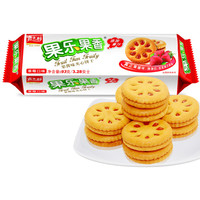 嘉士利 果乐果香 果酱夹心饼干 草莓味 93g