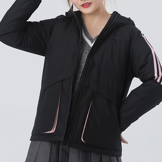 adidas NEO W 3s Dwn Prka 女子运动羽绒服 GP3024 黑色 XL