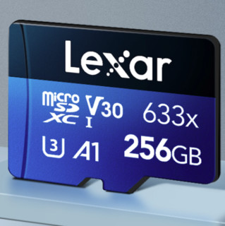 Lexar 雷克沙 633x Micro-SD存储卡 256GB（UHS-I、V30、U3、A1)