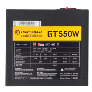 Thermaltake 曜越 GT 550W 金牌（90%）全模组ATX电源 550W