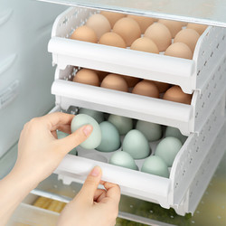 Neyankex 可叠加抽拉式鸡蛋盒 20格 3个装