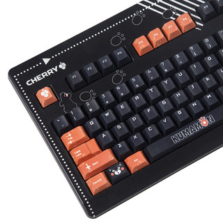 CHERRY 樱桃 G80-3000 熊本熊限定版 104键 有线机械键盘 酷黑款 Cherry青轴 无光