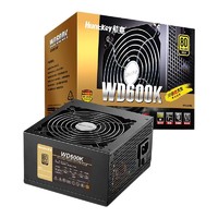 Huntkey 航嘉 WD600K 金牌（90%）非模组ATX电源 600W