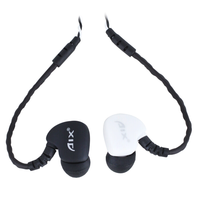 AIX Pl-i5 入耳式挂耳式动圈 监听耳机 黑白色