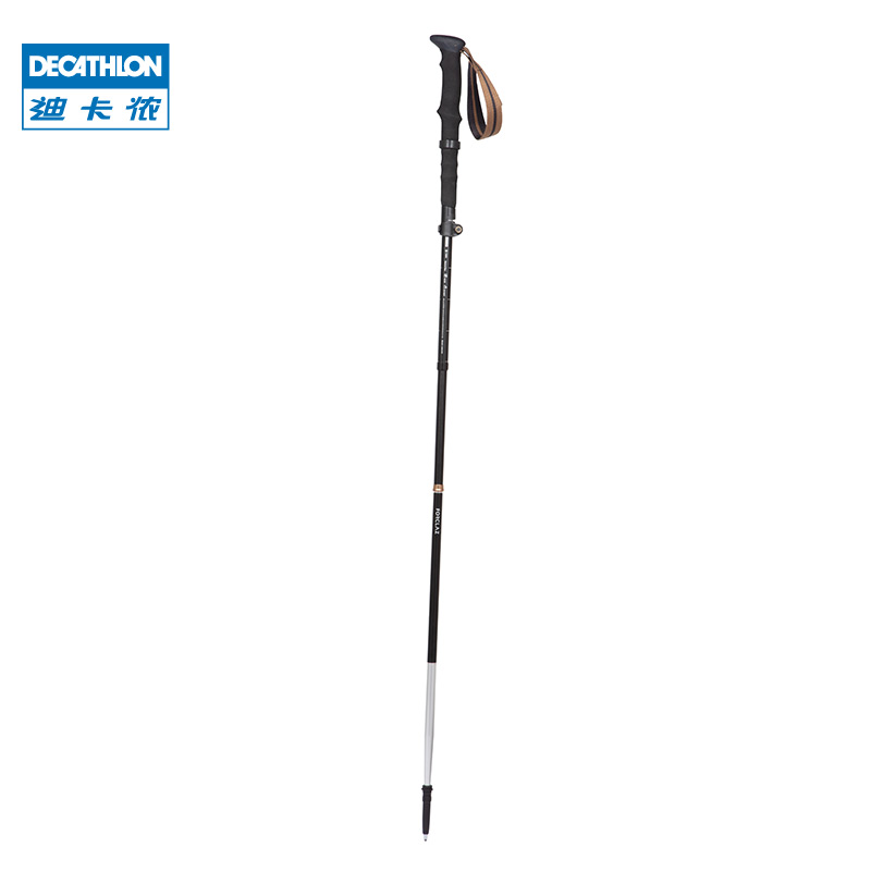 DECATHLON 迪卡侬 登山杖新品越野跑露营旅行轻量直柄铝登山可折叠手仗ODAB