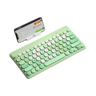 B.O.W 航世 K380 79键 蓝牙无线薄膜键盘 缤纷绿 无光