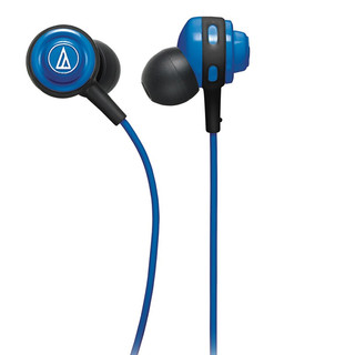 audio-technica 铁三角 ATH-COR150 入耳式挂耳式有线耳机 蓝色 3.5mm