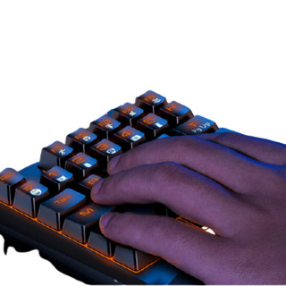 BASEUS 倍思 GAMO GK01 35键 有线机械键盘 黑色 国产青轴 单光