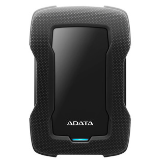 ADATA 威刚 HD330 2.5英寸Micro-B移动机械硬盘 USB 3.2 Gen1 2TB 商务黑