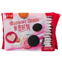 嘉士利 亲密时刻 夹心饼干 草莓酸奶味 332g