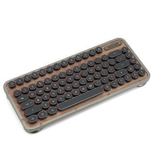 AZIO RCK ELWOOD 81键 2.4G蓝牙双模机械键盘 木头色 AZIO青轴 单光