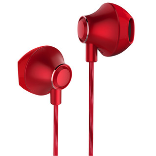 Biaze 毕亚兹 E8 入耳式降噪有线耳机 红色 3.5mm