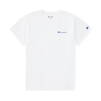 Champion [品牌直营]T恤官网新款商场同款草写LOGO短袖宽松官方正品 S 白色